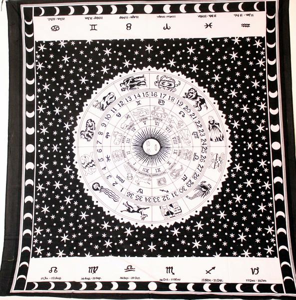HOROSKOP MANDALA ÜBERWURF 200CM X 225CM