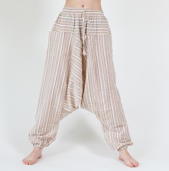 SUPER BEQUEME NATURFARBENE YOGA- MEDITATION FREIZEITHOSE Gr.XL
