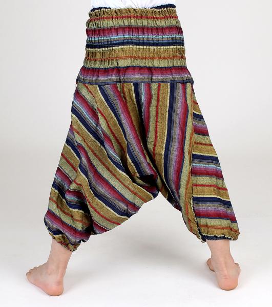 Süße Kinderhose Haremshose designs Nr.3 Einheitsgröße Handarbeit Indien 100% Baumwolle