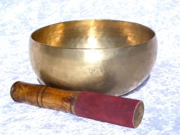 HANDGEARBEITETE PATINIERTE KLANGSCHALE 1025 GRAMM TON B AUS Nepal