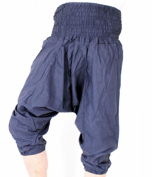 Kurze blaue Haremshose