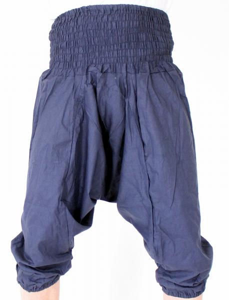 Kurze blaue Haremshose