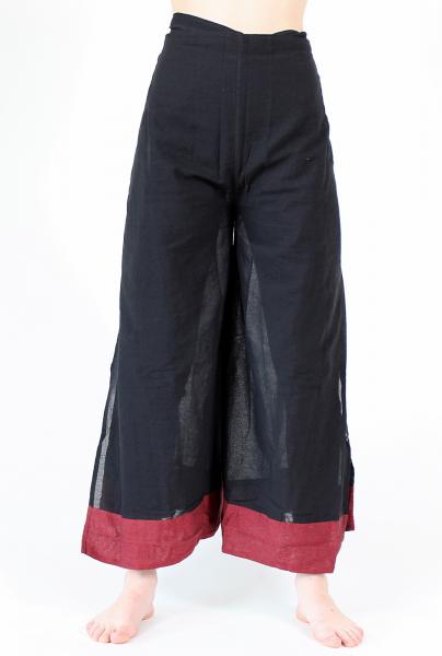 FEINE SCHWARZE WICKELHOSE / WICKELROCK / EINHEITSGRÖßE