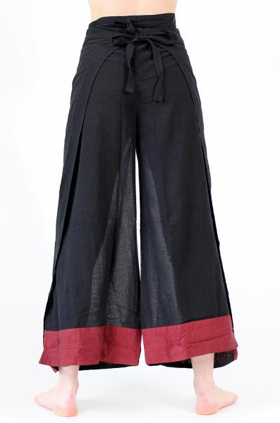 FEINE SCHWARZE WICKELHOSE / WICKELROCK / EINHEITSGRÖßE