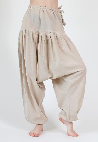 SUPER BEQUEME NATURFARBENE YOGA- MEDITATION FREIZEITHOSE Gr.XL