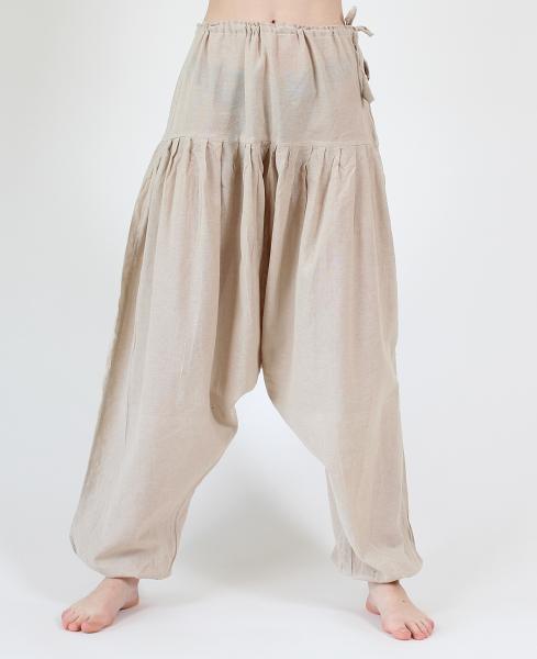 SUPER BEQUEME NATURFARBENE YOGA- MEDITATIONS FREIZEITHOSE Gr.L