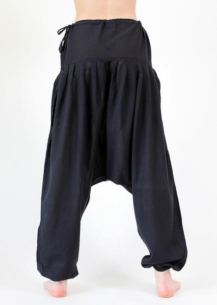 SUPER BEQUEME SCHWARZE YOGA- MEDITATION FREIZEITHOSE Gr.XL