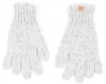 Herrlich warme handgearbeitete graue Fingerhandschuhe Nepal 100% Wolle teilgefleect