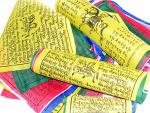 25 tibetische GEBETSFAHNEN 16cm*14cm Länge 4m AUS NEPAL PRAYER Flags
